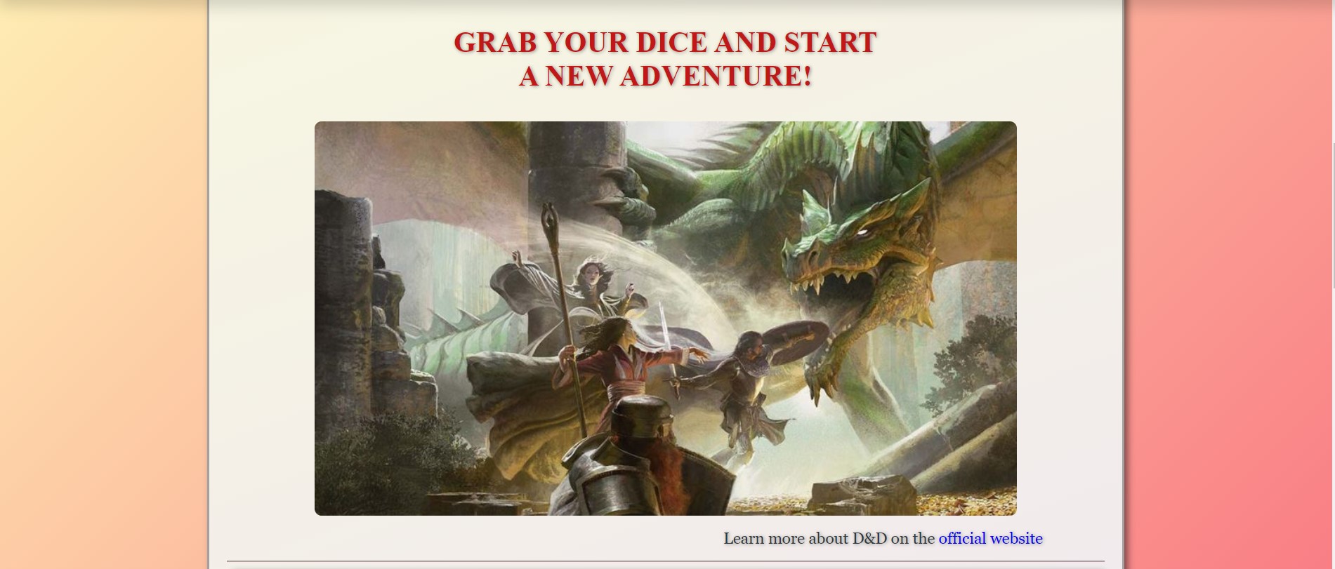 D&D website